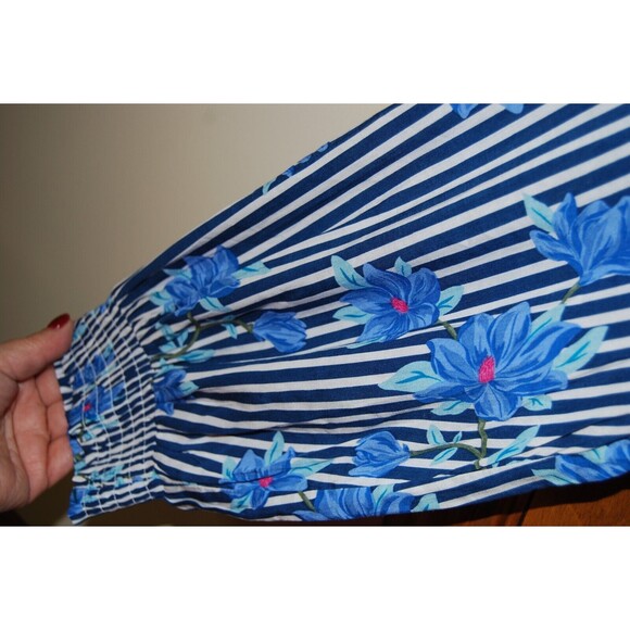 Draper James RSVP Womens Dress Blue Floral Size Large - Picture 3 of 5